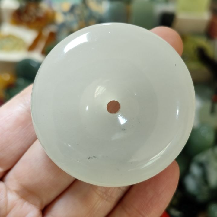 岫玉未镶嵌平安扣