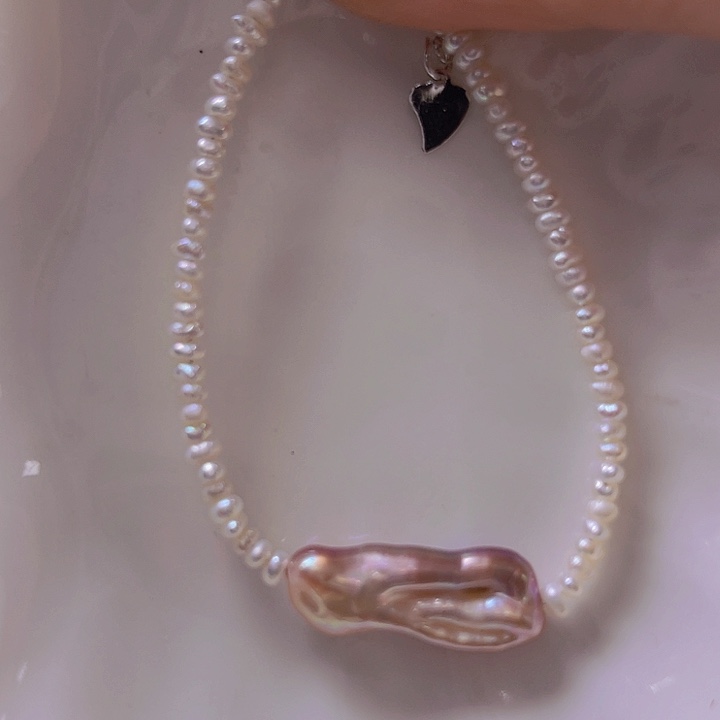 淡水珍珠手绳合金