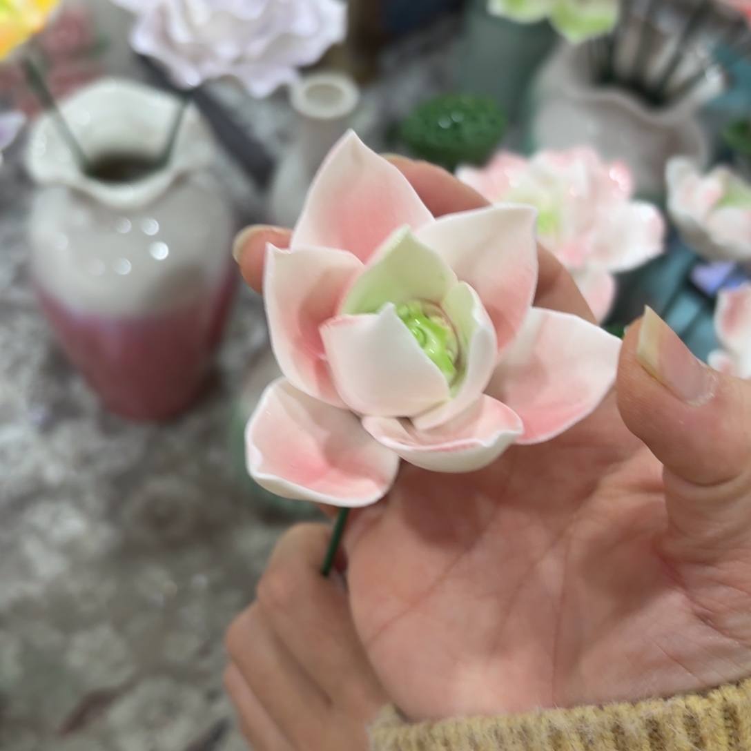 陶瓷花拍满20元发货，退款的拉黑