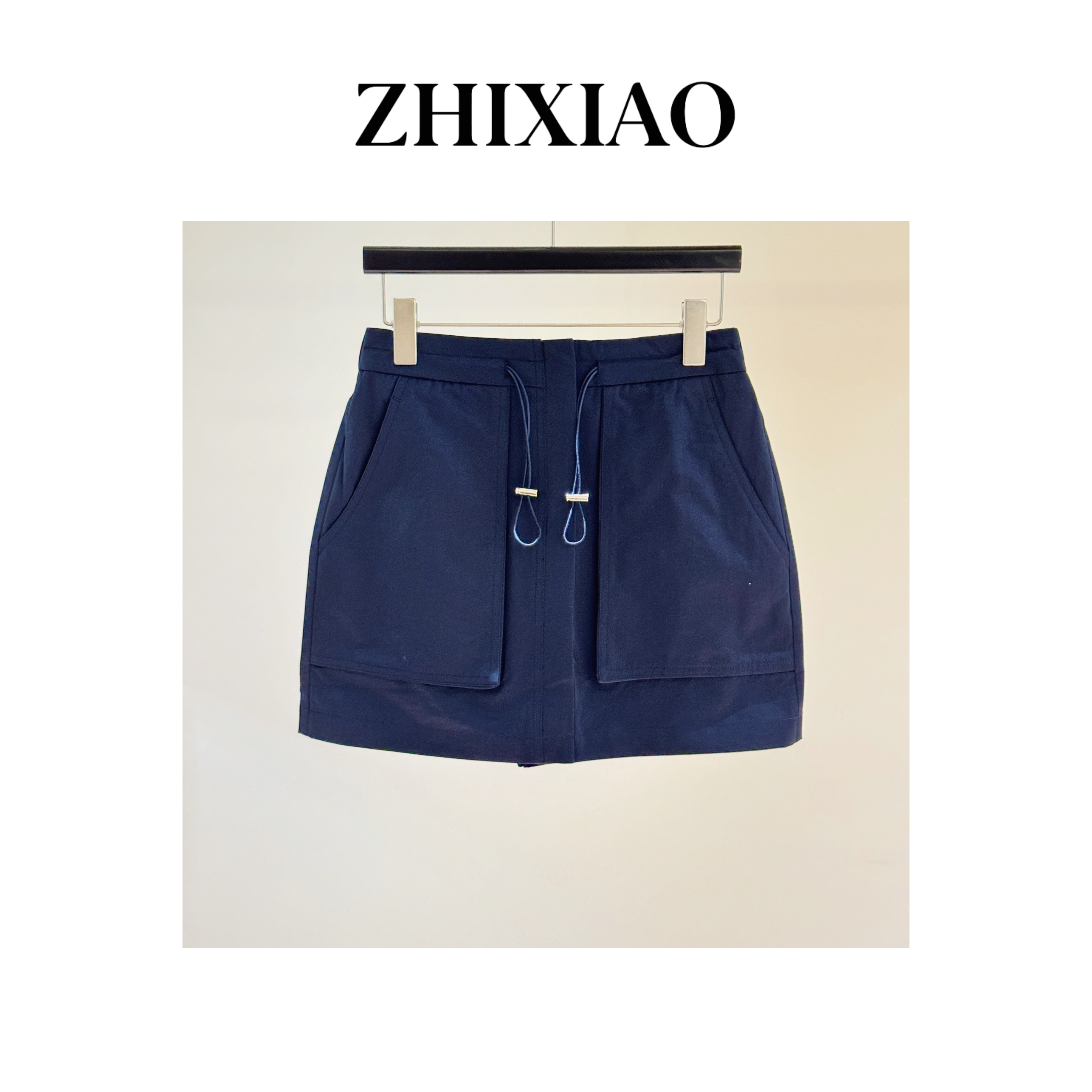 【ZHIXIAO】秋冬新款：腰抽绳短裙24407