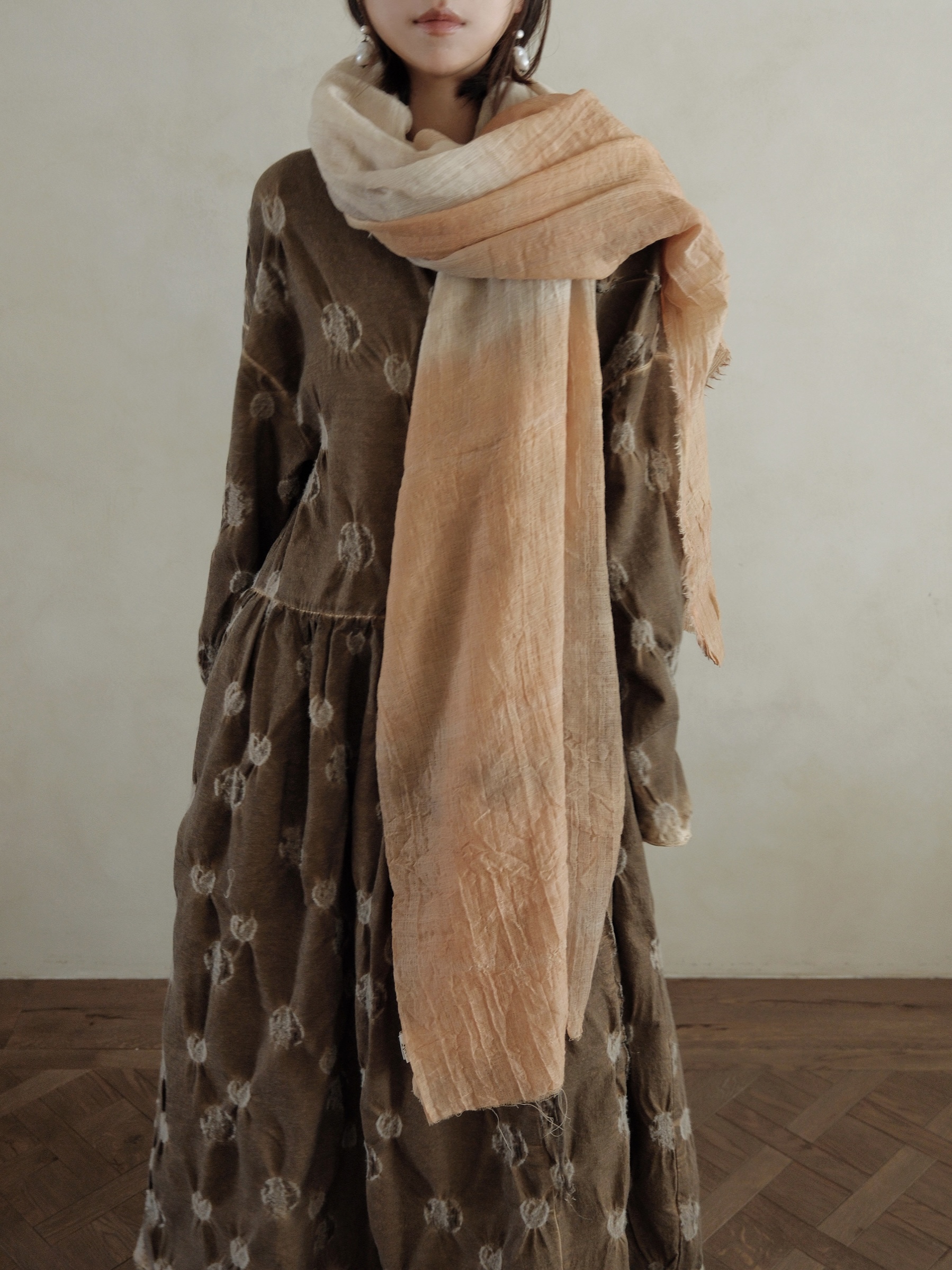 NatureDye【美侖美奂】OS353588 植物染羊毛小众设计围巾