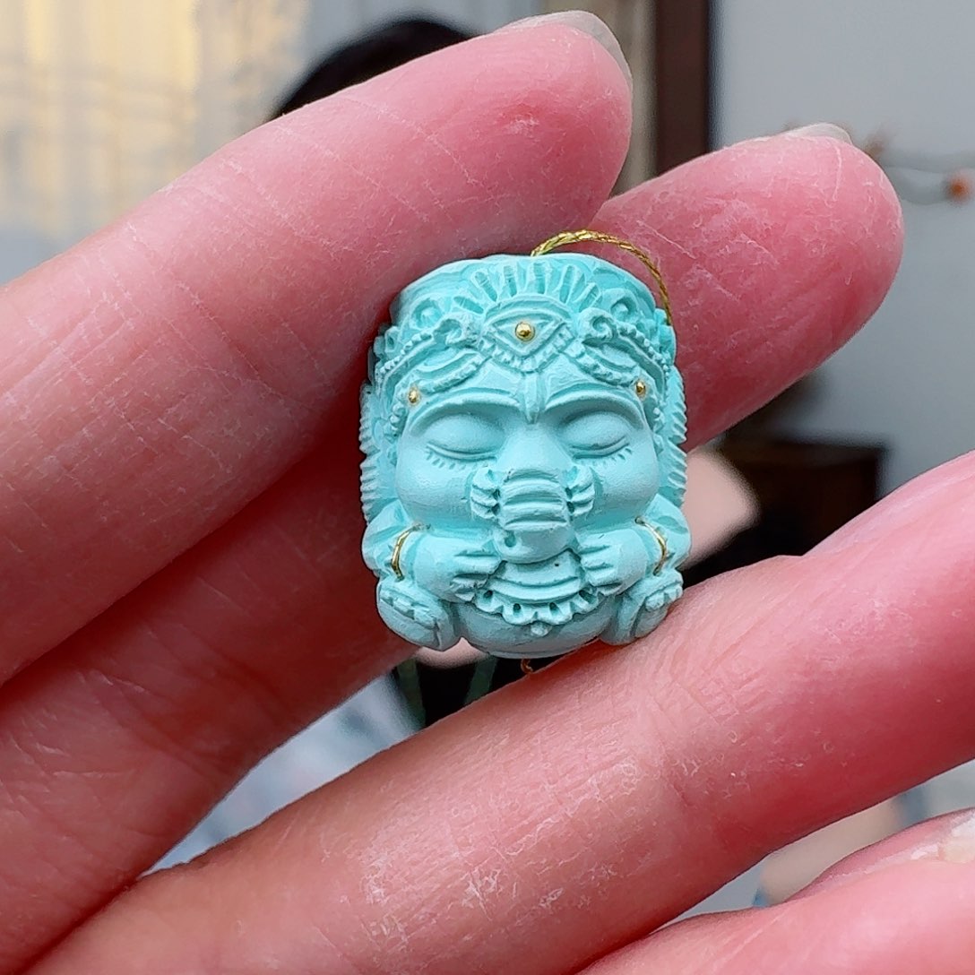 未镶嵌绿松石珠宝奇石