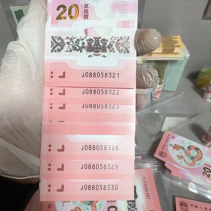 蛇钞纪念钞标十一组8321