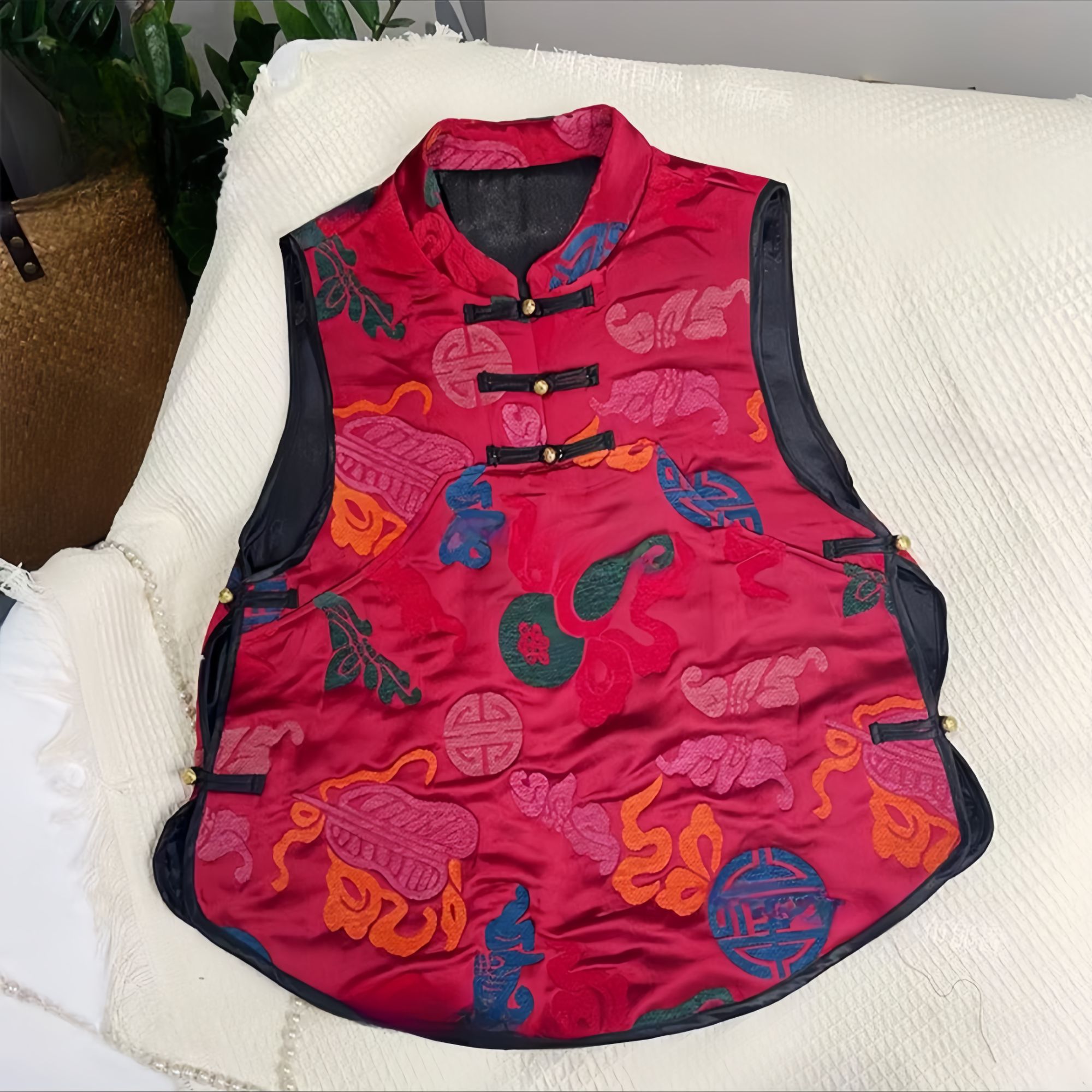 【若湘】拜年服新中式唐装背心国风高级感提花新年汉服马甲