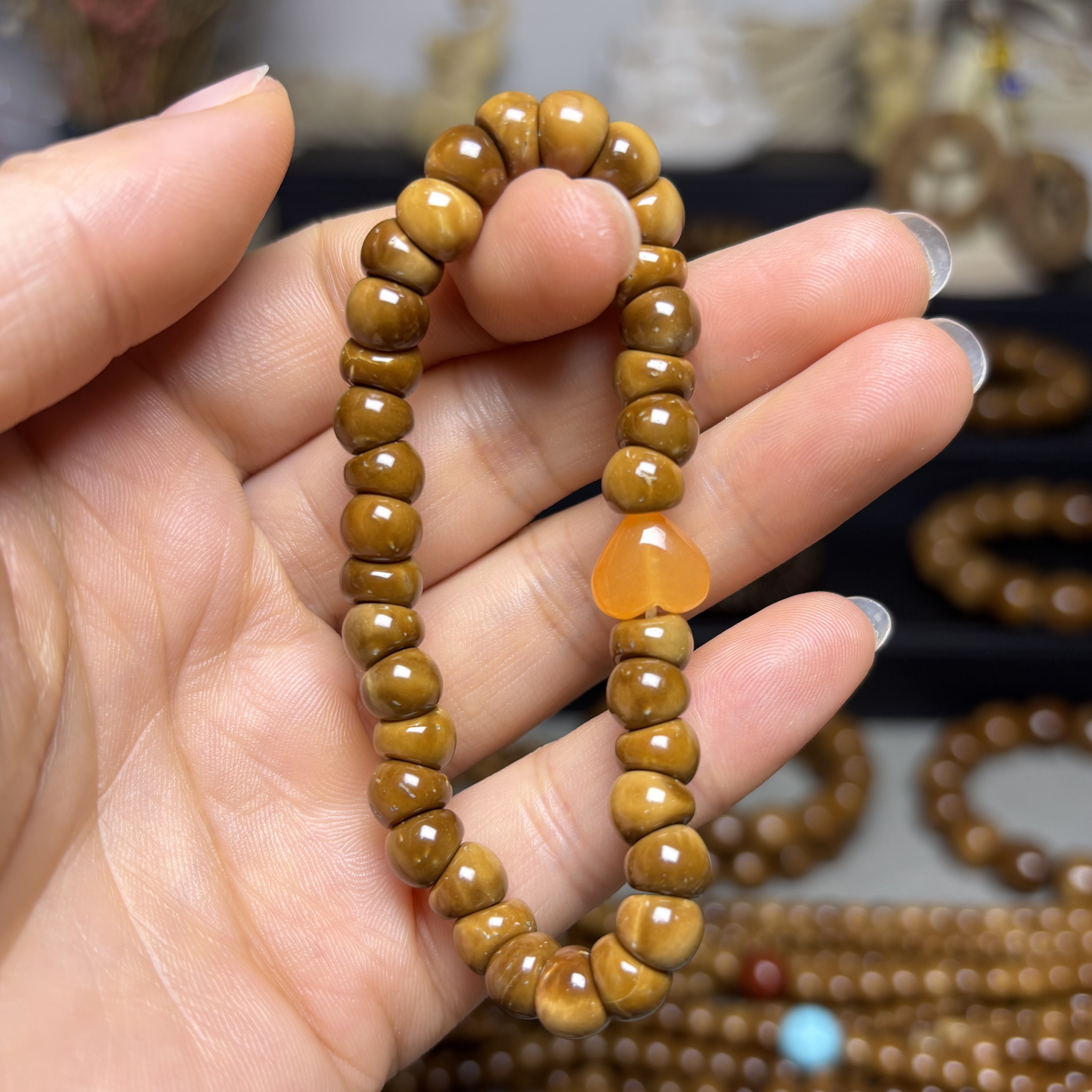 A级库克蒜瓣小肠带配饰手串库克大肠手串卡库克大肠手串