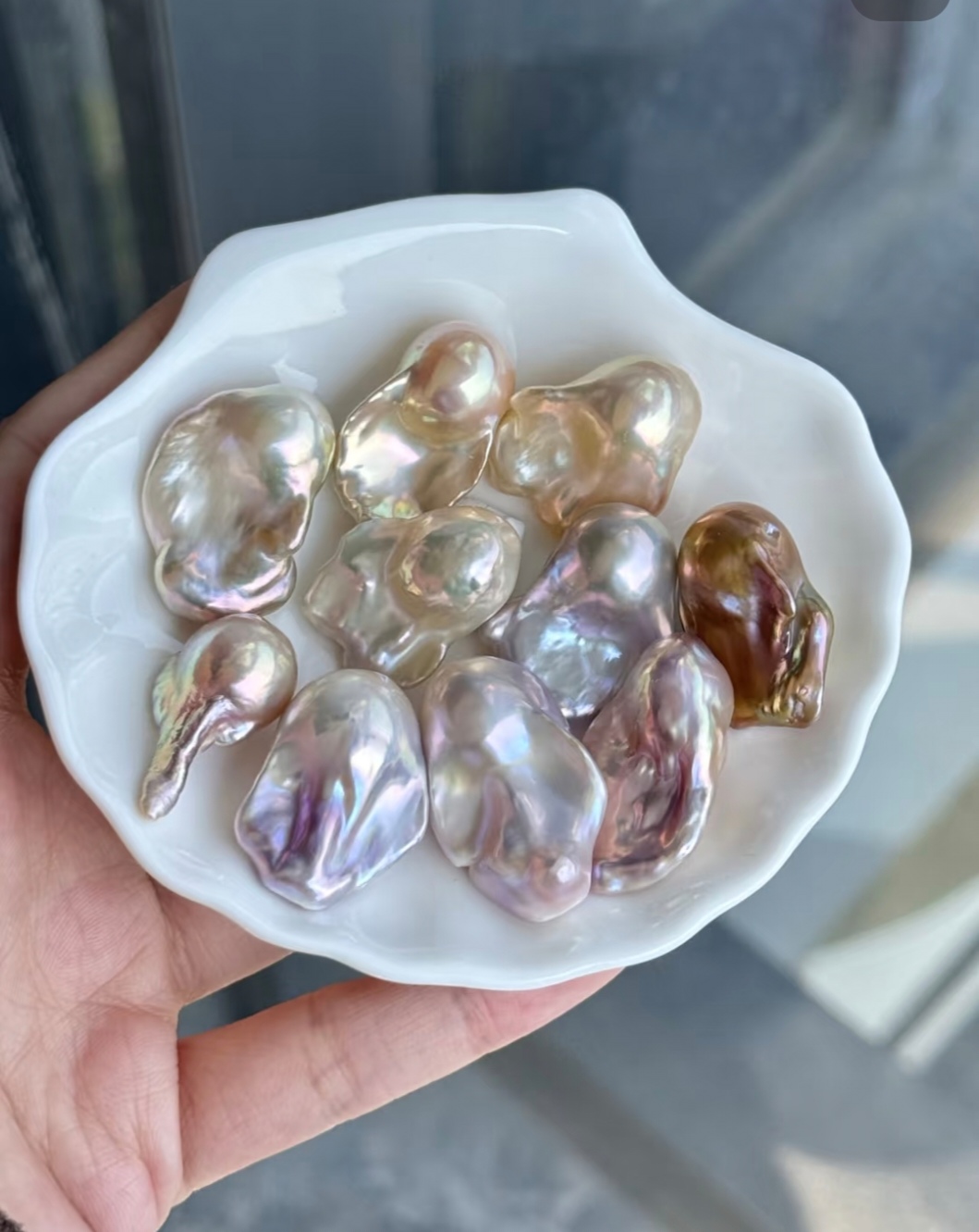 白巴洛克，活体开蚌  不退不换   （可定制）