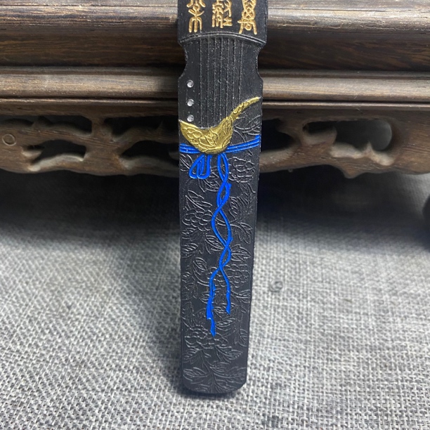 胡开文一两琴墨，带桐木盒