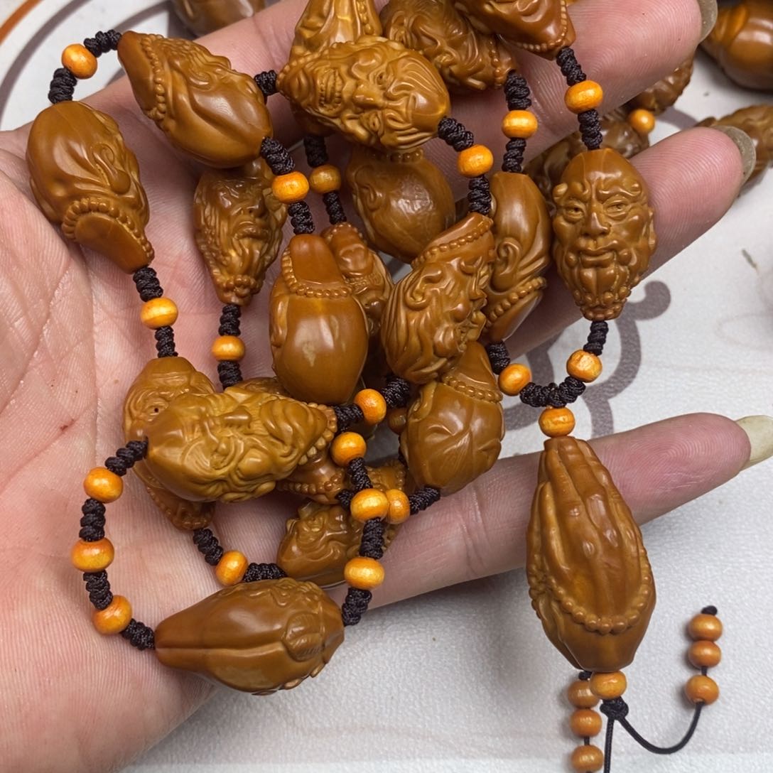 橄榄核手串/手链橄榄核橄榄核雕刻强