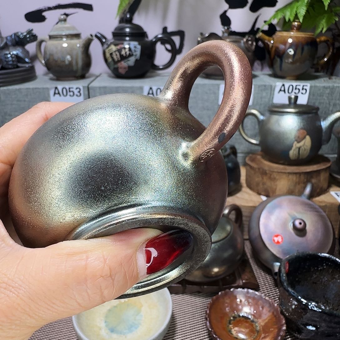 壶依**事建水紫陶柴烧壶微瑕