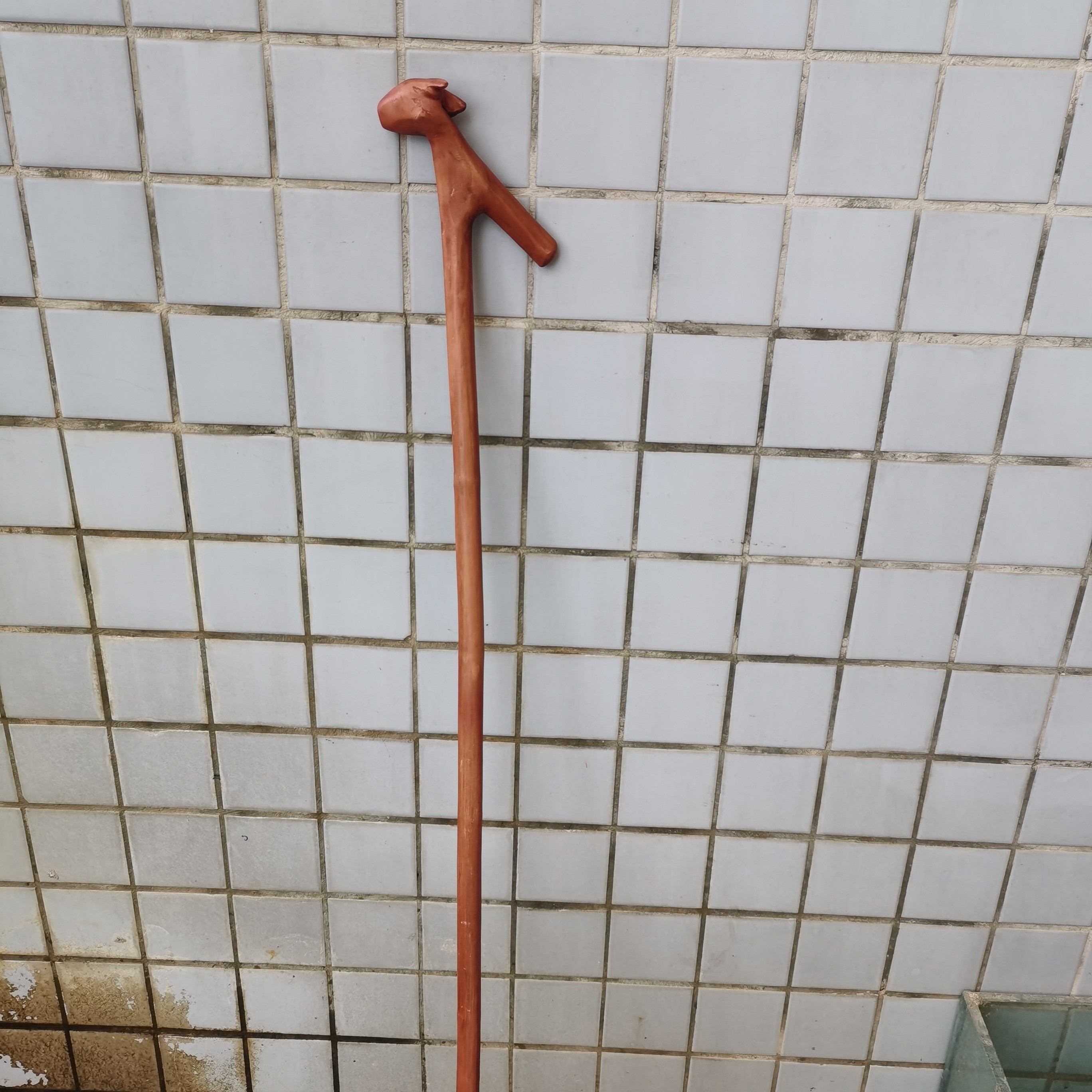 107号纯手工制作红刺刺拐杖