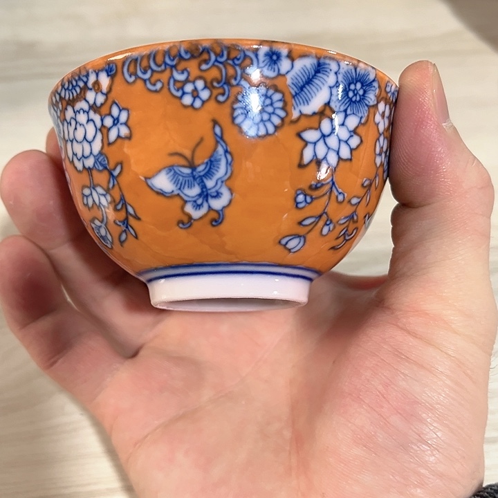 瓷片/////景德镇陶瓷杯子。红。