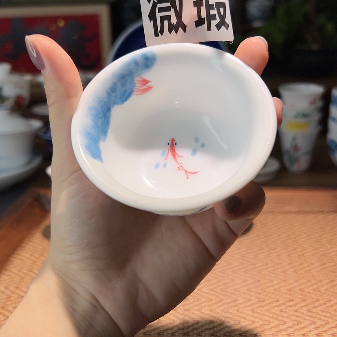 【闪购商品】微瑕 手绘 压手杯