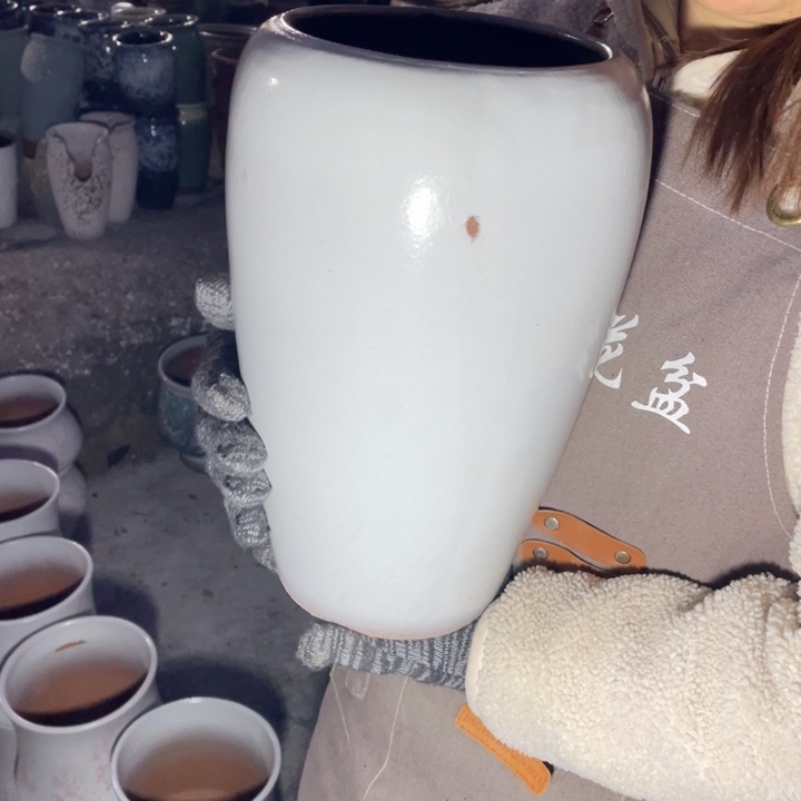 花盆紫砂口15高33瑕疵瑕疵