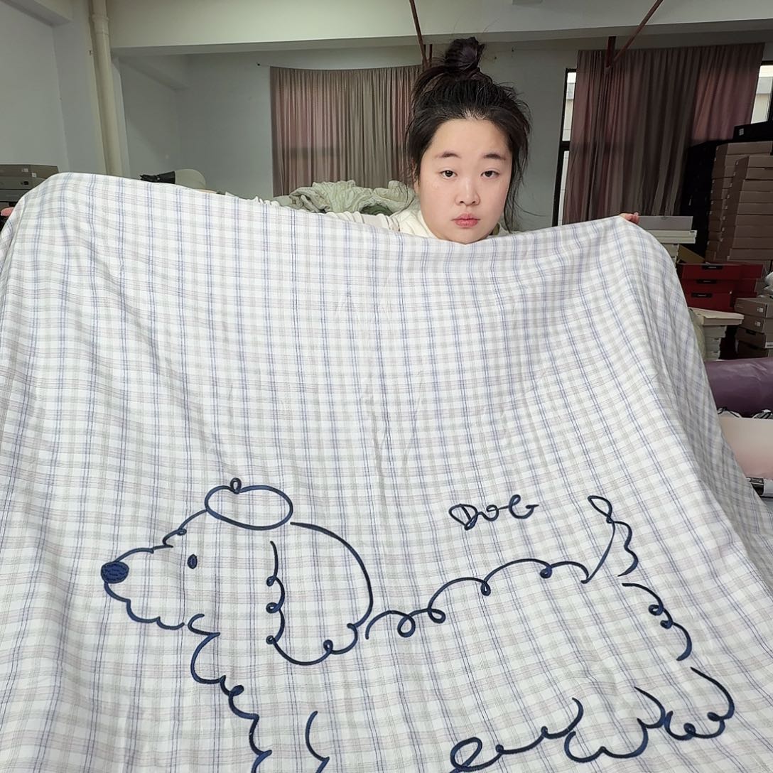 棉298标准四件套双层纱