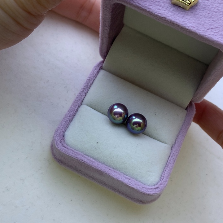 18K金镶嵌耳饰淡水珍珠