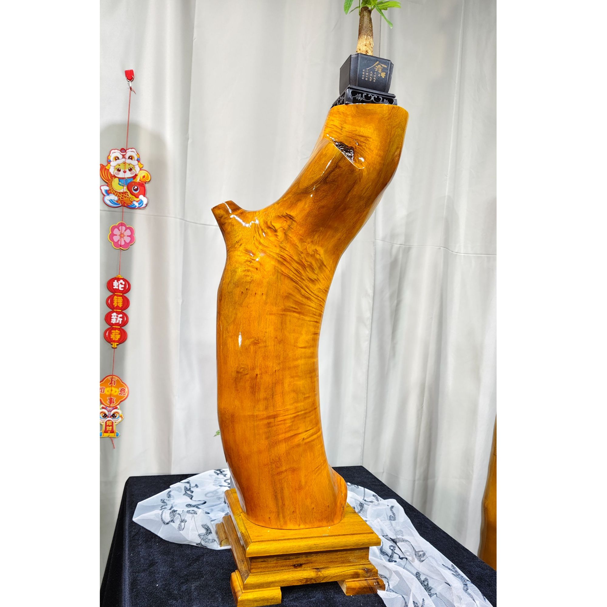 小叶桢楠金丝楠木随型自然精美客厅摆设创意家居玄关摆件