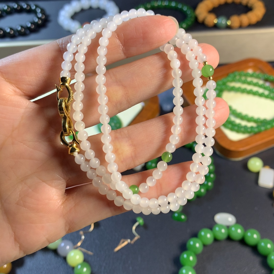 和田玉未镶嵌手链