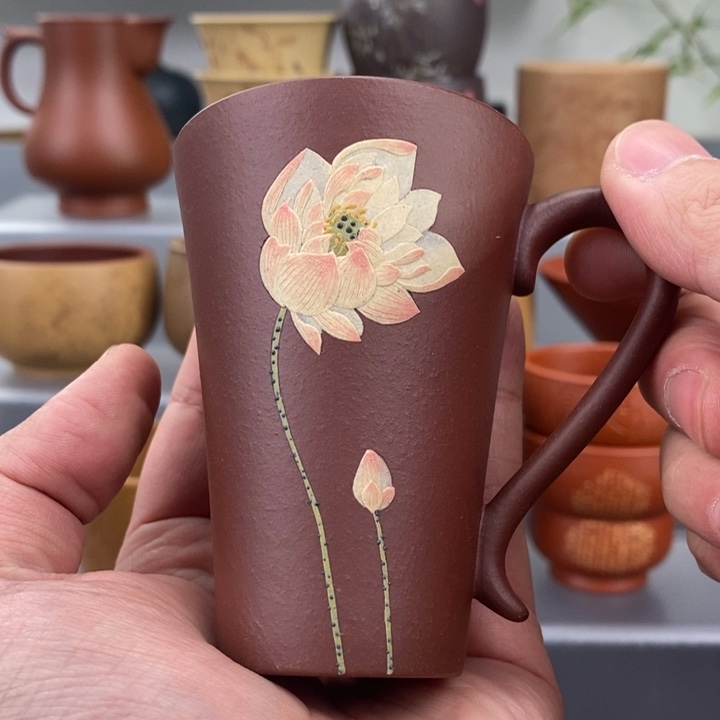 紫砂茶杯宜兴紫砂主人杯
