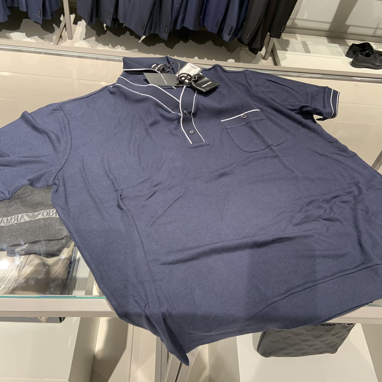 全新未使用 GIORGIO ARMANI/阿玛尼 男士短袖Polo衫GA多色