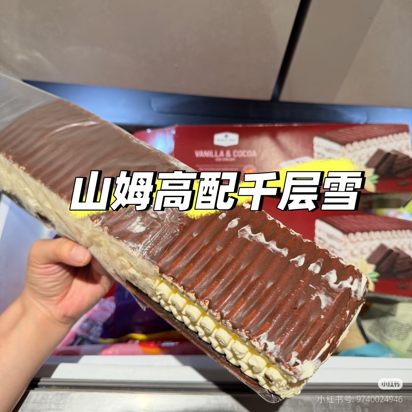 山姆香草可可味冰淇淋，一个