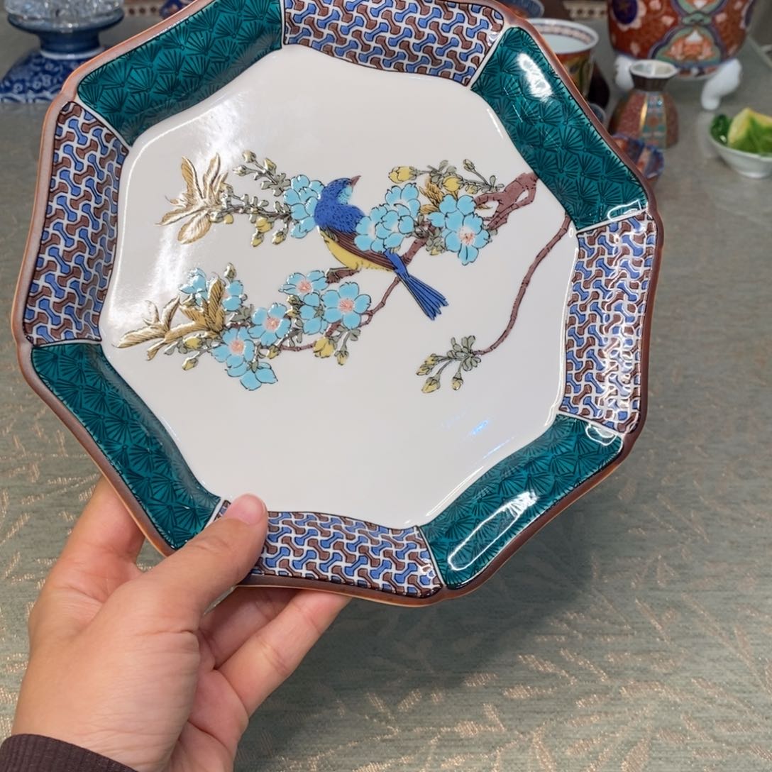 碟20 厘米 小杨瓷器陶瓷陶瓷