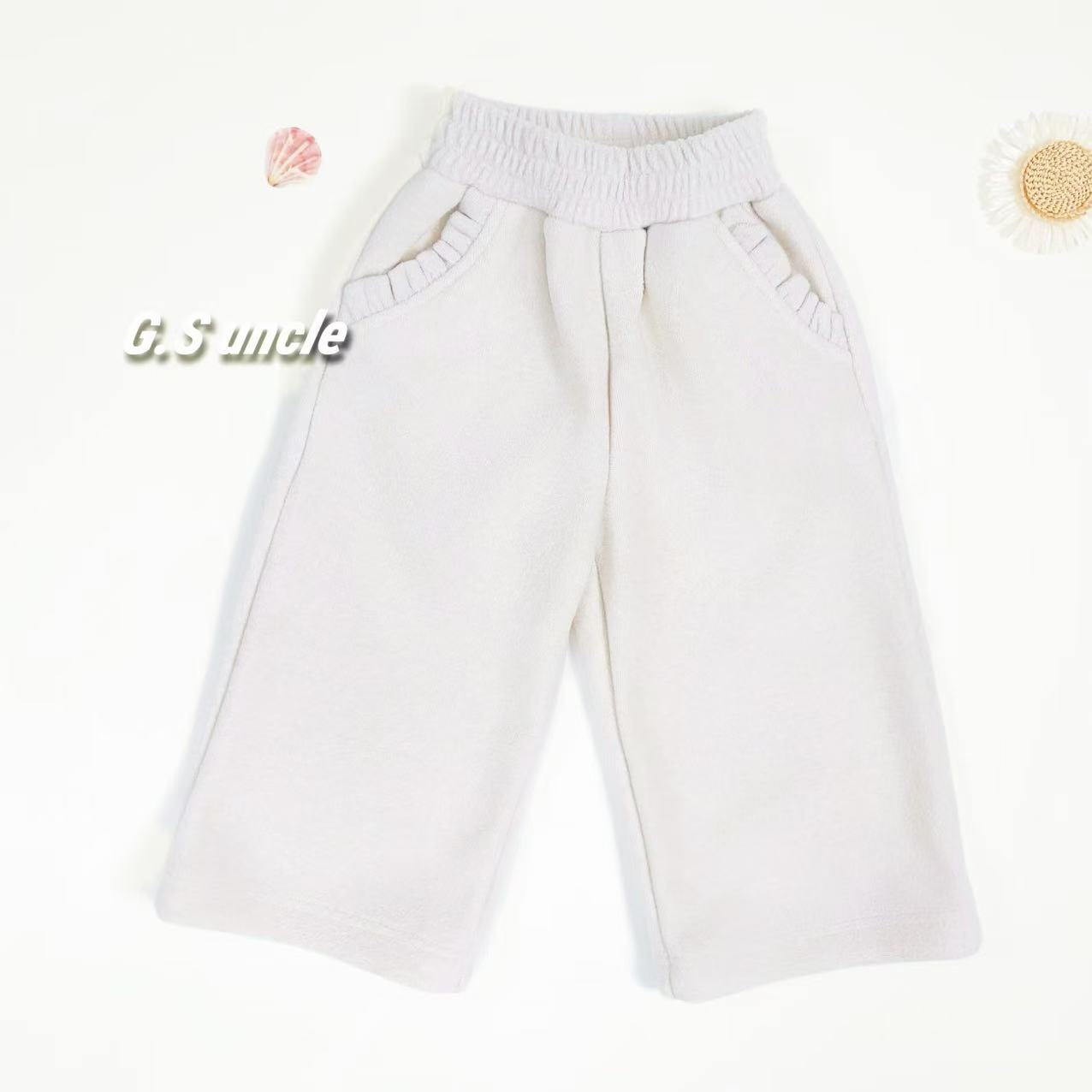 【】T013儿童新品2025秋冬季加绒休闲裤时尚百搭女宝休闲裤