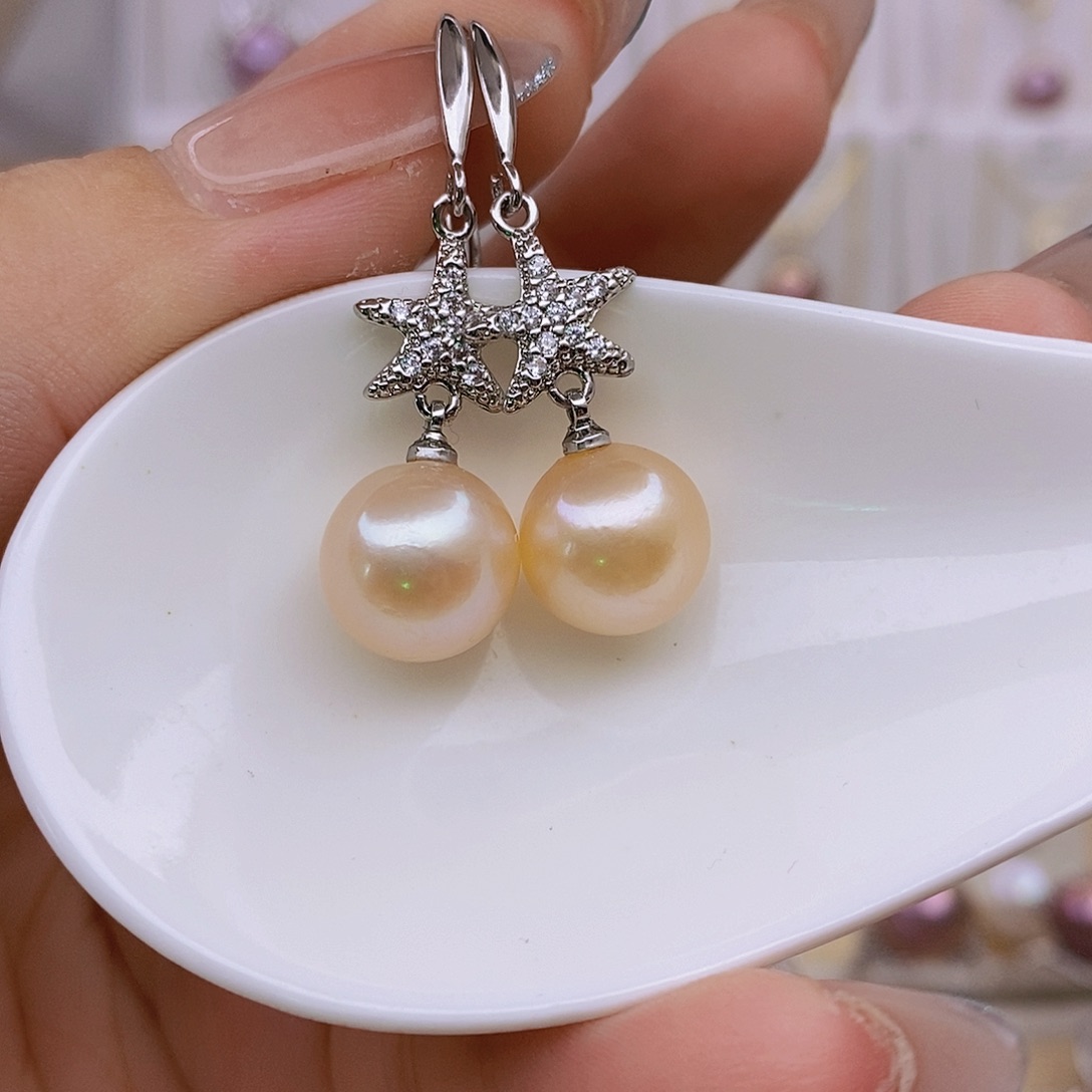 未镶嵌淡水珍珠耳饰