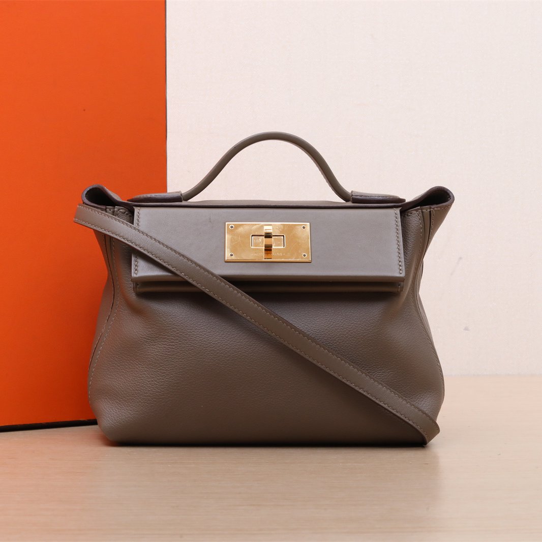 99新 Hermes/爱马仕 【双双活动】2424 Mini 21 18大象灰 B刻 