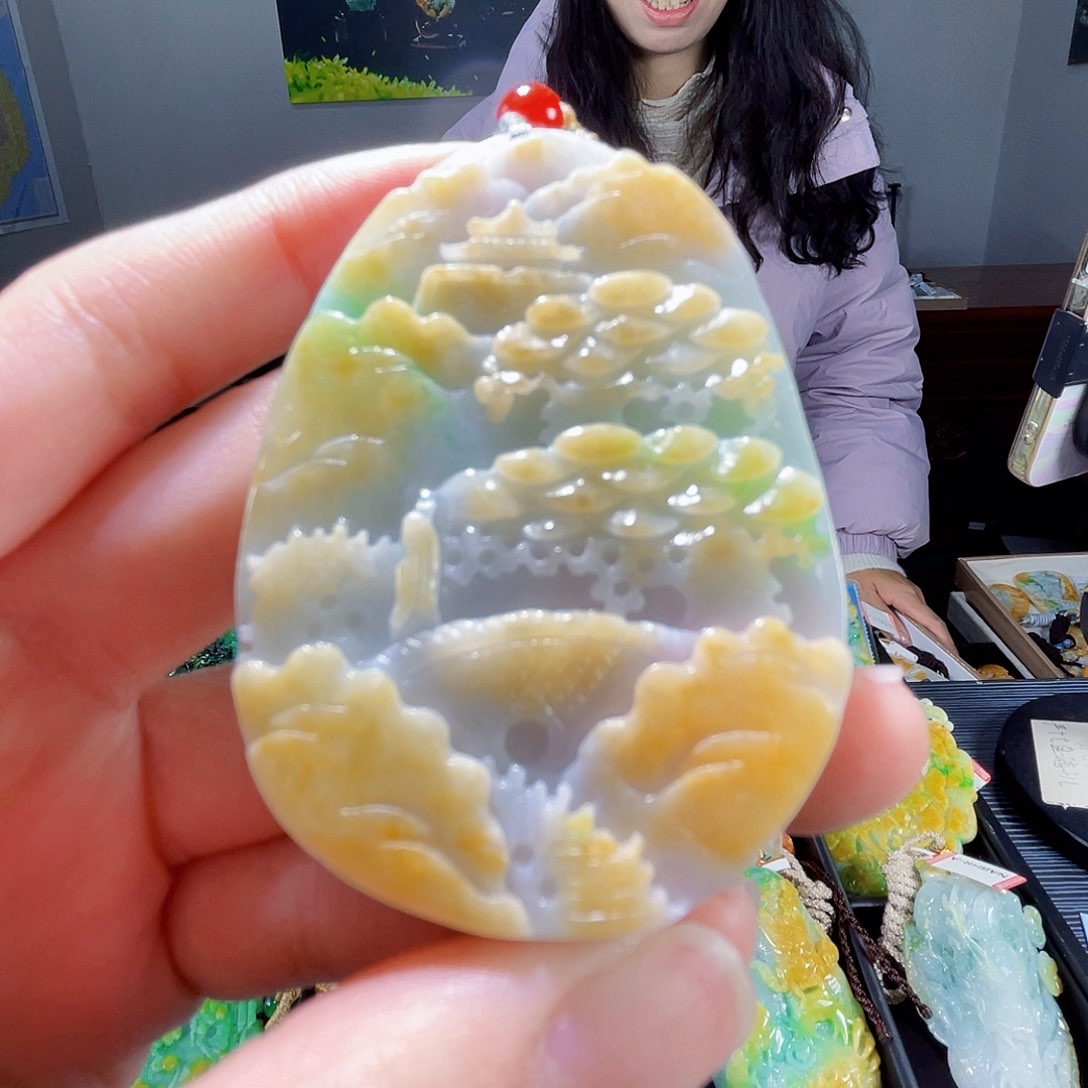 颈饰未镶嵌翡翠翡翠