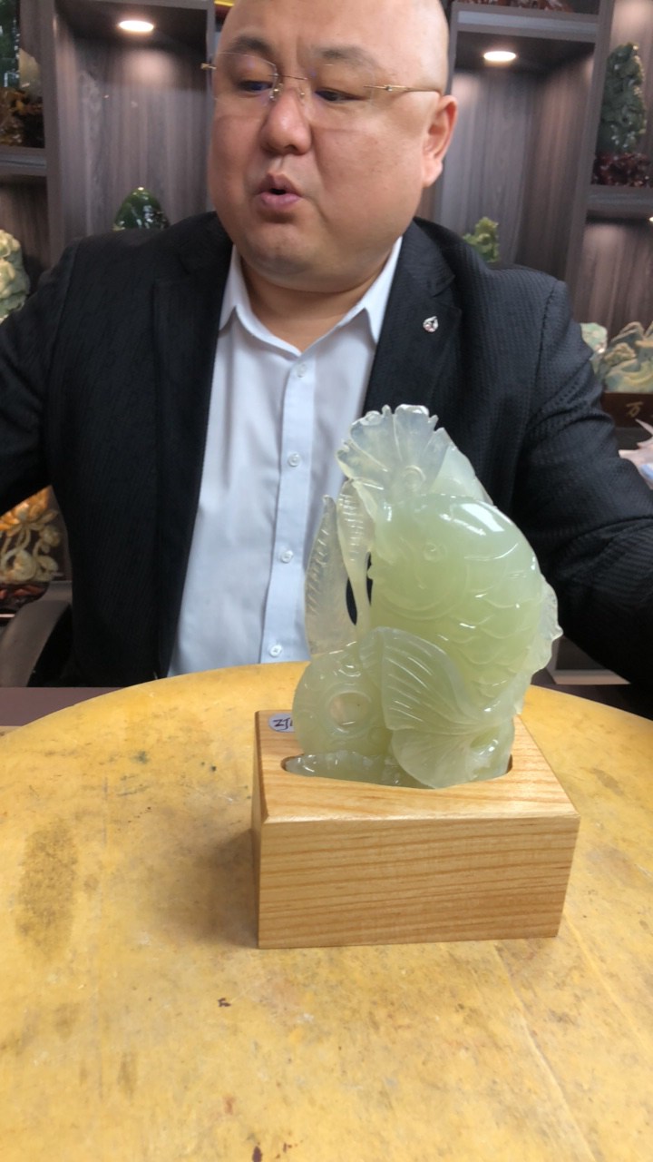 蛇纹石玉（覆膜）摆件原创作品。015