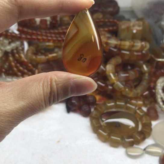 玛瑙/玉髓手链未镶嵌晴*