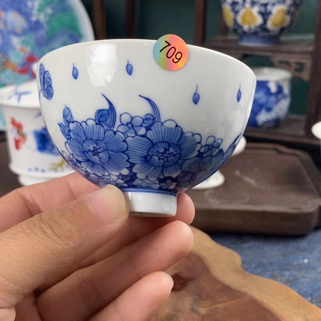 瓷片景德镇手绘青花茶器709