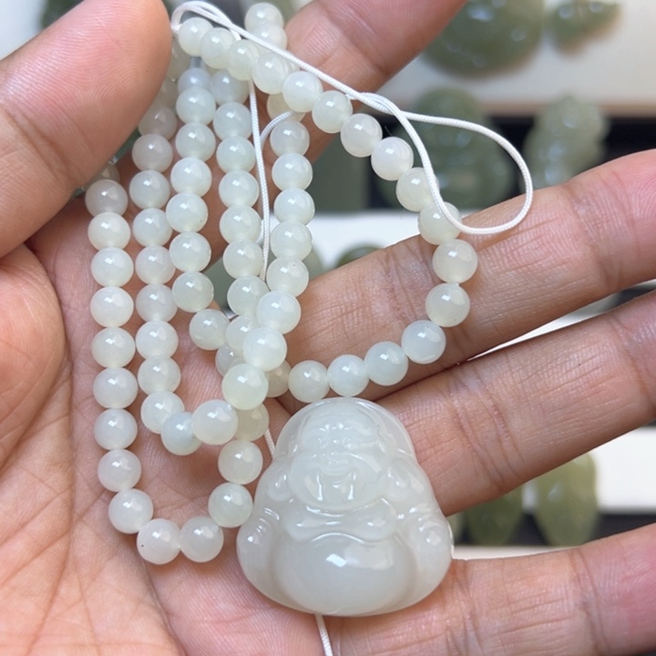 和田玉吊坠(不含链)未镶嵌666