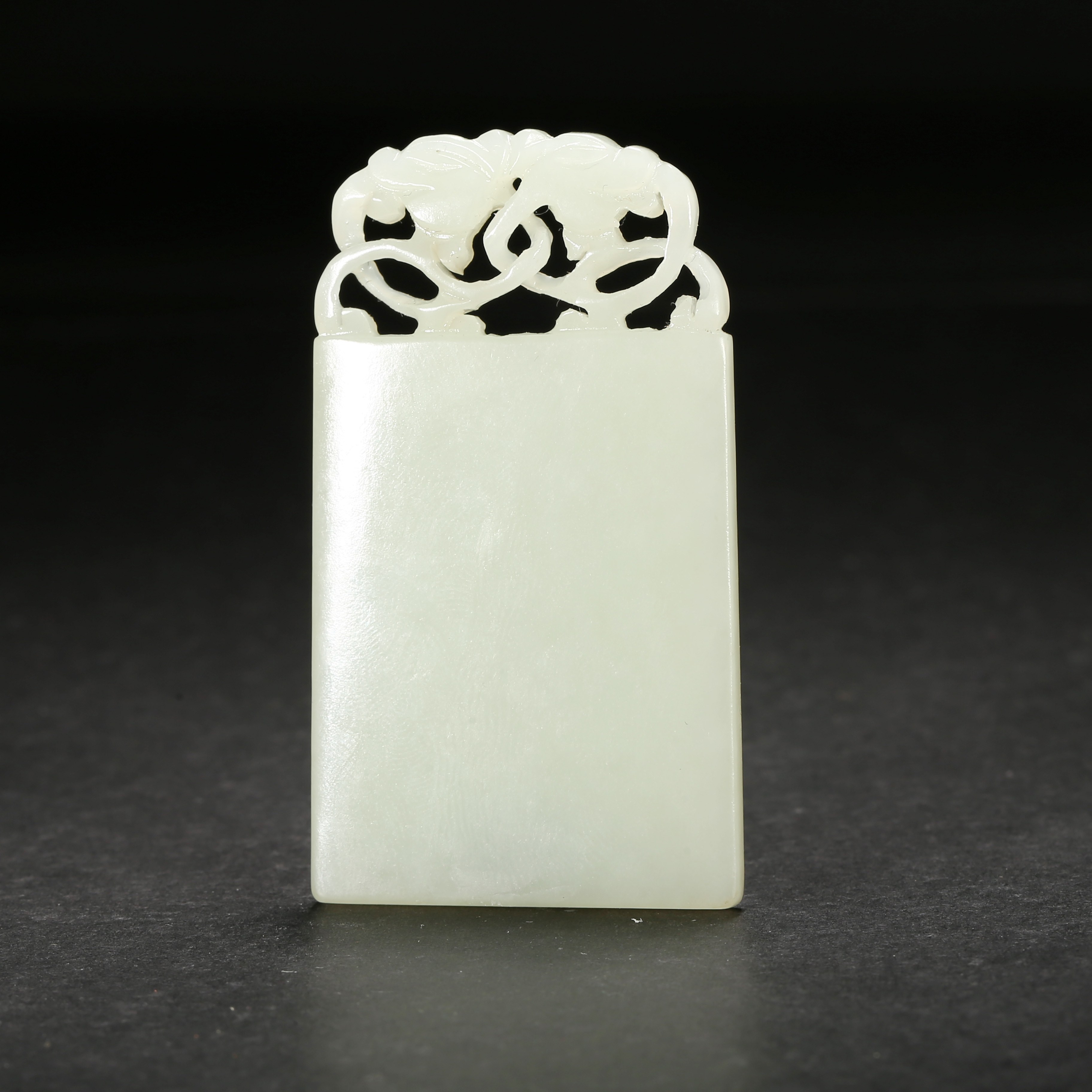 清代*白玉无事牌/09LB2523/和田玉【北京文博】