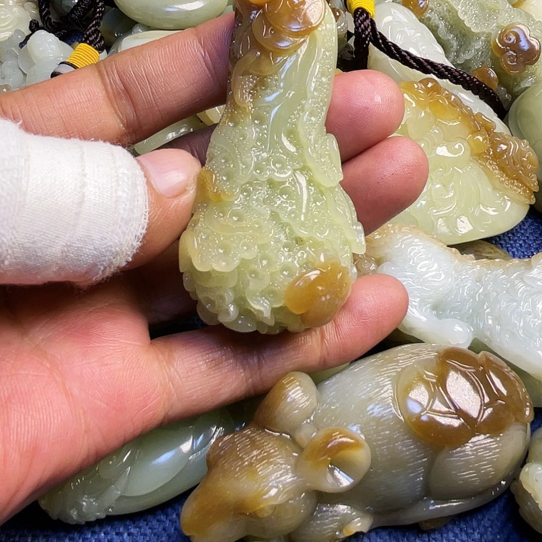 和田玉吊坠(不含链)未镶嵌