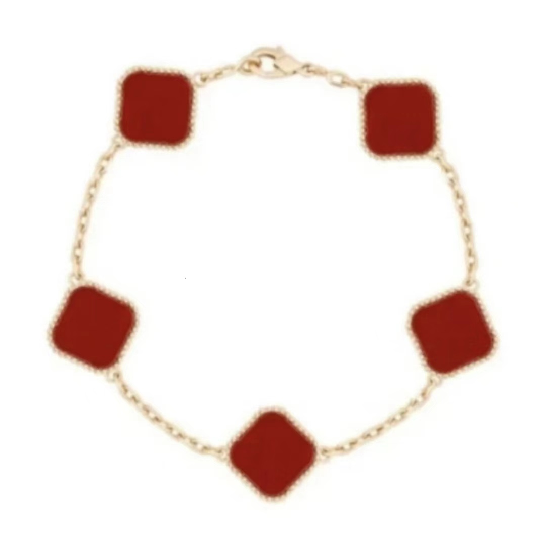 合金手链 轻奢高端伍花手链时尚