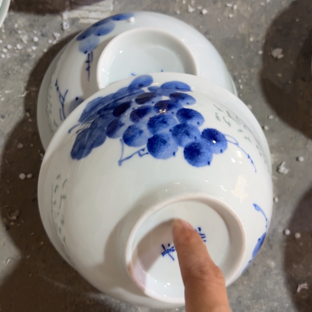 玉瓷景德镇陶瓷两只微瑕