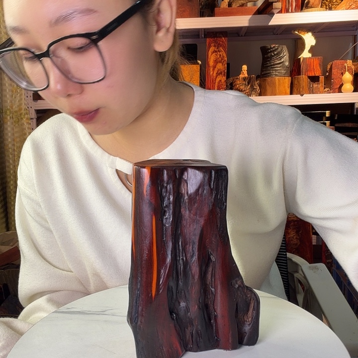 紫檀木类端景台程****画