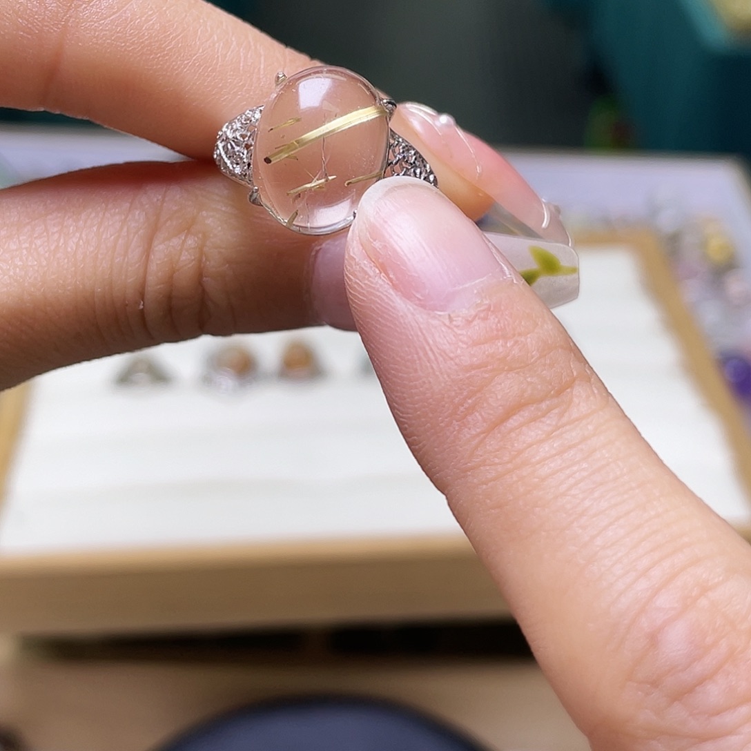 *****水晶珠宝半成品银S925镶嵌672