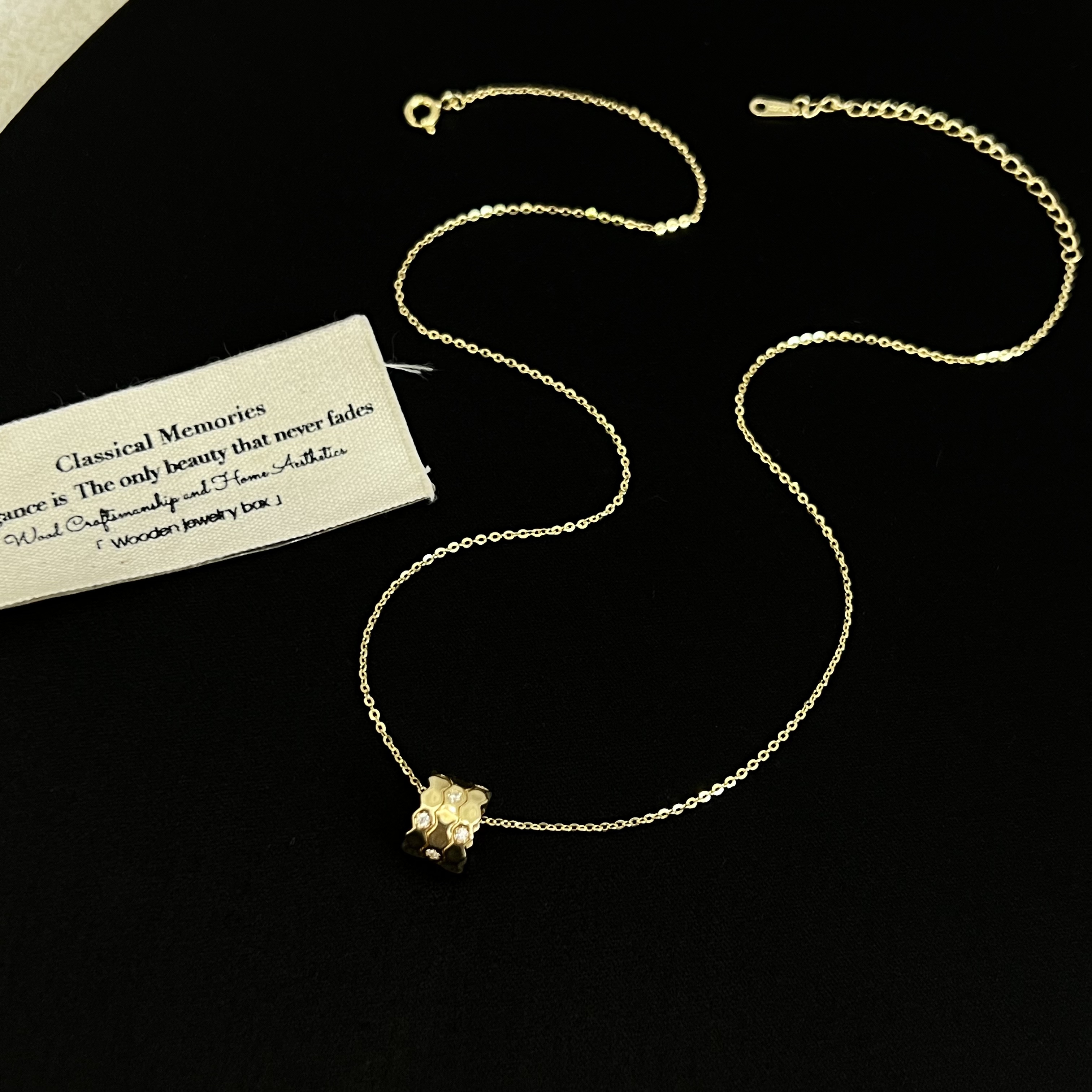 坠链均925银锆石 【蜂巢】项链832