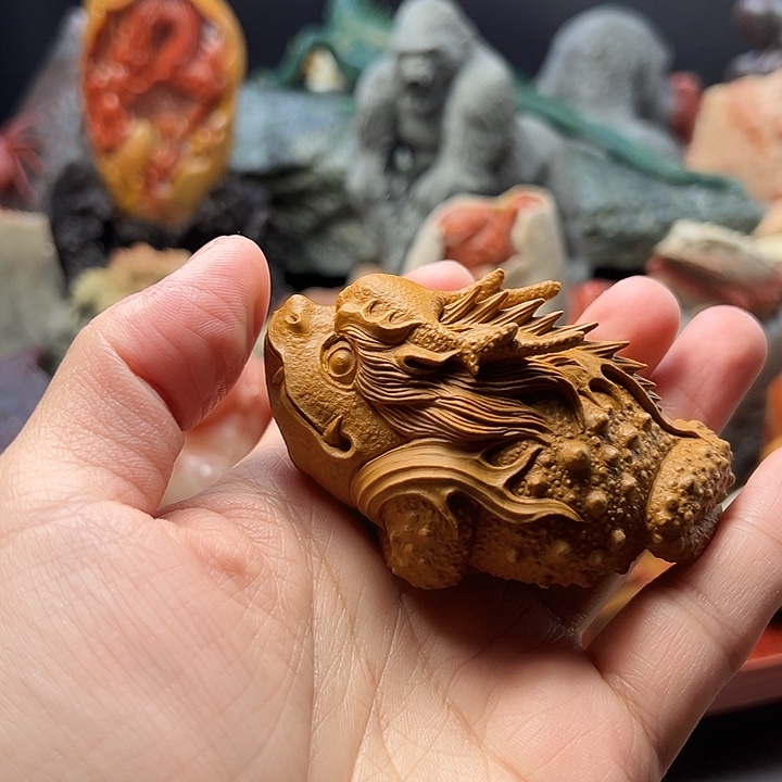 东北石松花石摆件