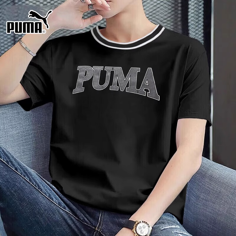 puma彪马短袖男装夏季新款运动服印花休闲跑步圆领T恤682183