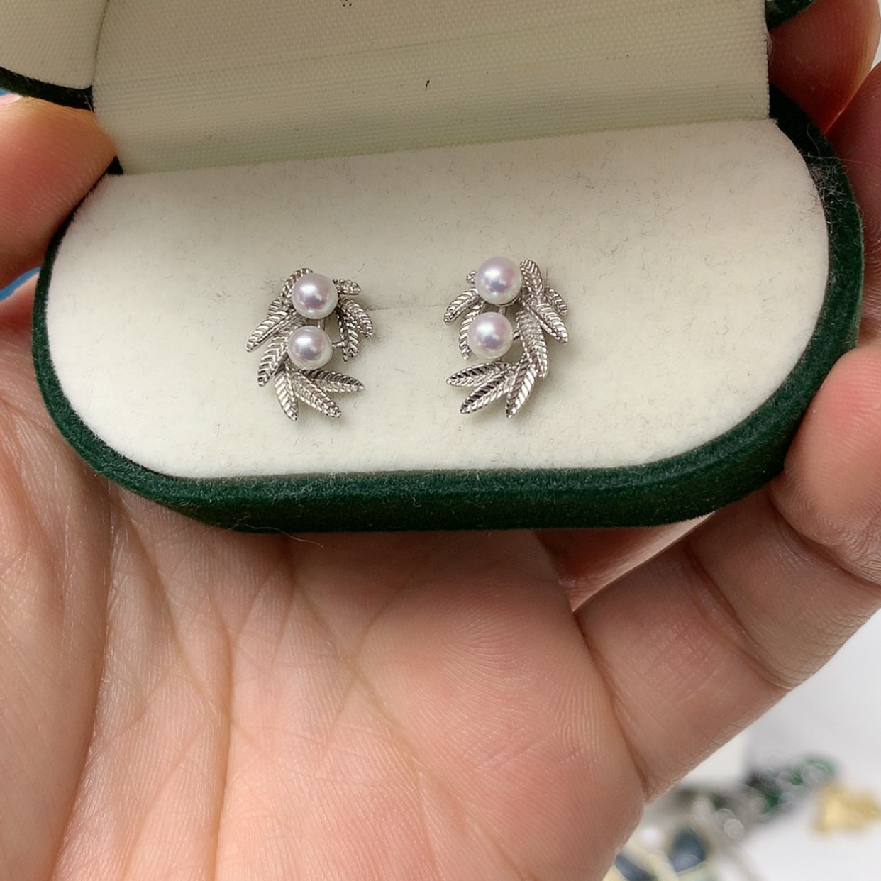 【闪购商品】淡水珍珠耳饰银S925镶嵌