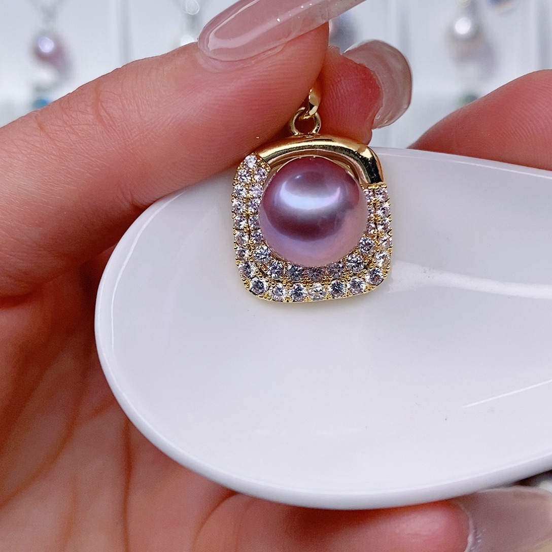 未镶嵌淡水珍珠吊坠(赠链)