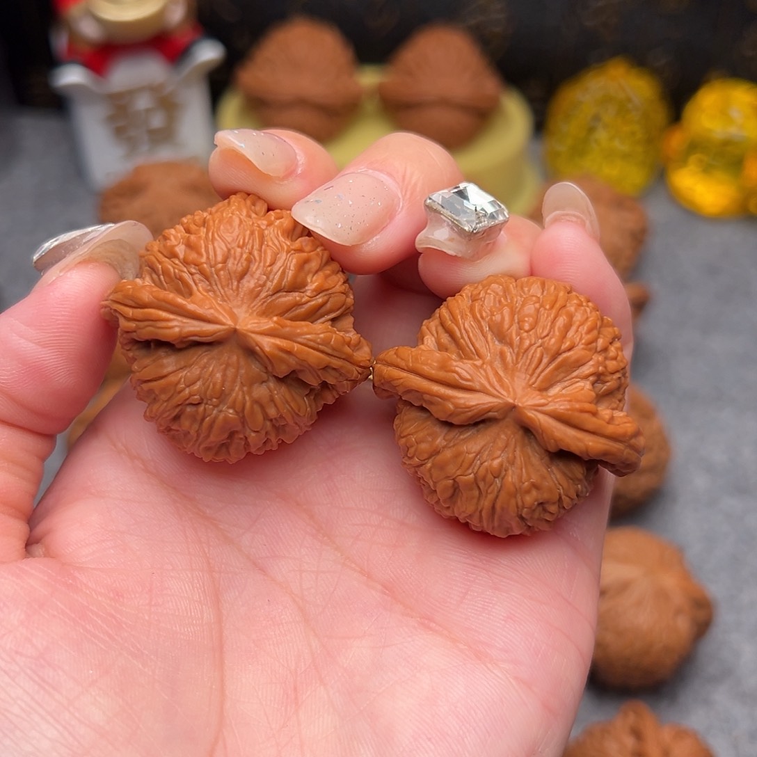 把件文玩核桃毕业精品精配球白37全品