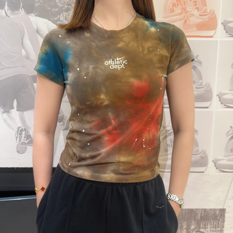【流光风】耐克女子NSW NK CHLL MD 针织无领短T II7232-289