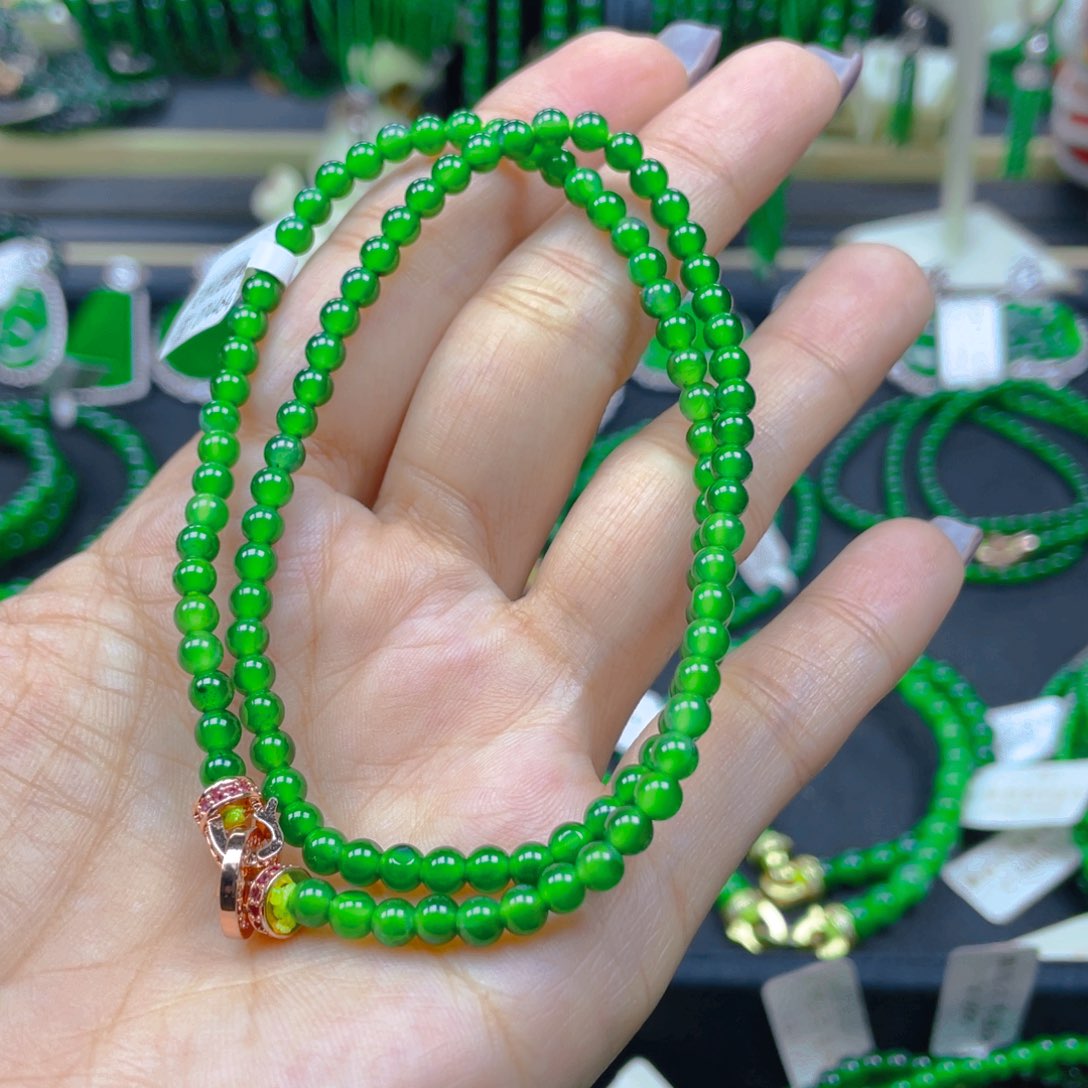 颈饰未镶嵌翡翠锁骨链4