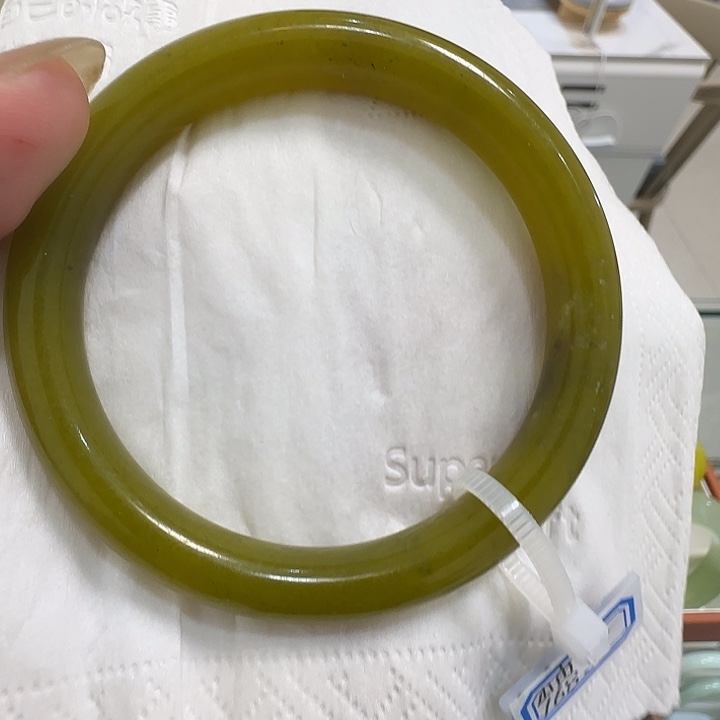 岫岩老玉（透闪石质玉）未镶嵌项圈天然岫玉未镶嵌手镯