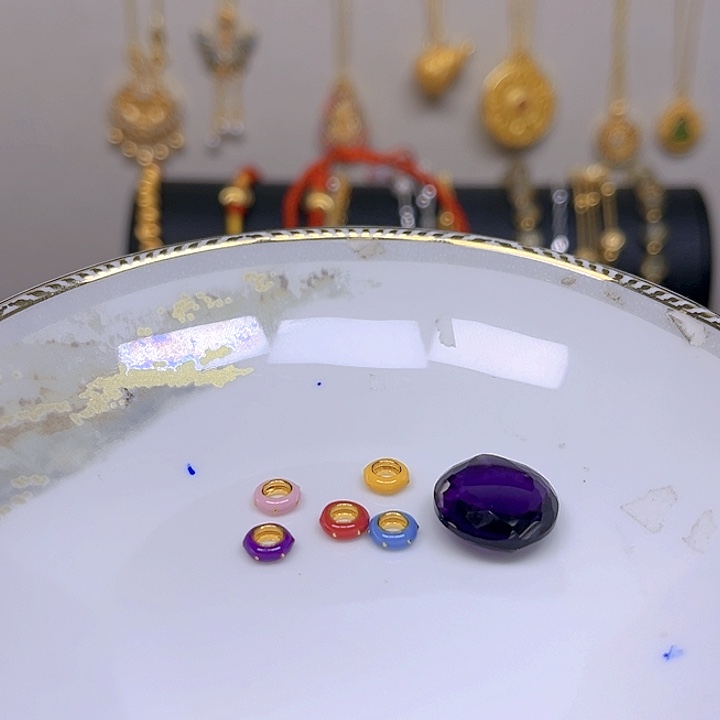 紫晶颈饰银S925镶嵌紫晶925镶嵌61