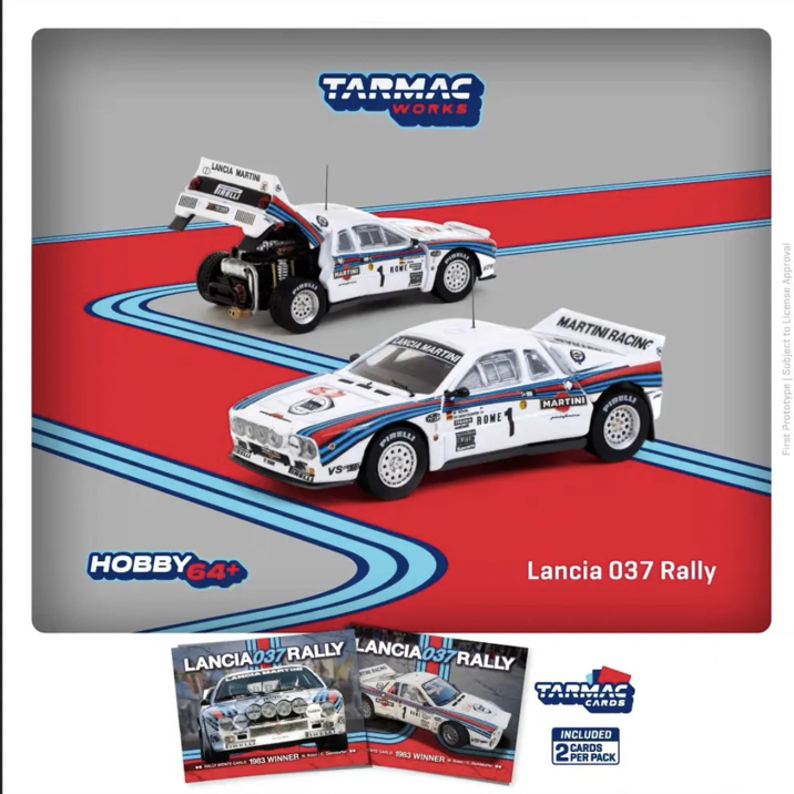 TW 1:64 蓝旗亚Lancia 037 蒙特卡洛拉力赛 1983 Winner 合金车模